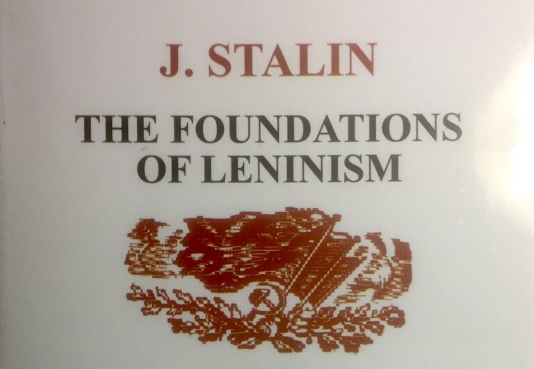 How did Stalin shape his iron rule?        Summary of the book                          “Foundations of Leninism” by Joseph Stalin